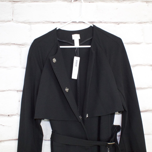 NEW Chico Trench Topper Black Jacket Size Medium - Picture 5 of 8
